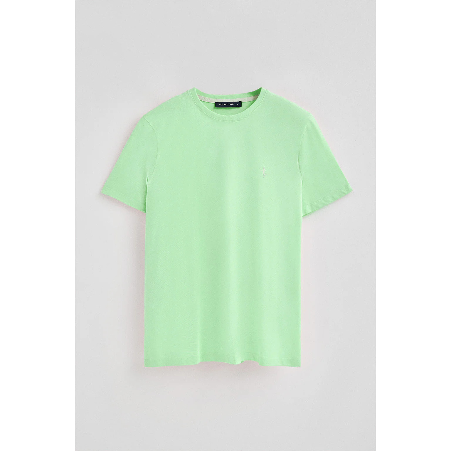 Camiseta color menta básica de cuello redondo y bordado Rigby Best