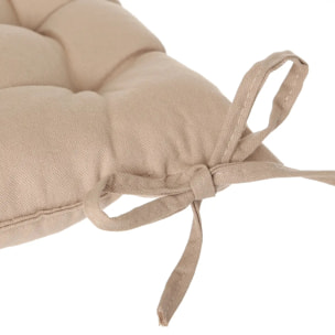 Galette de chaise "Anjali" beige 38x38cm