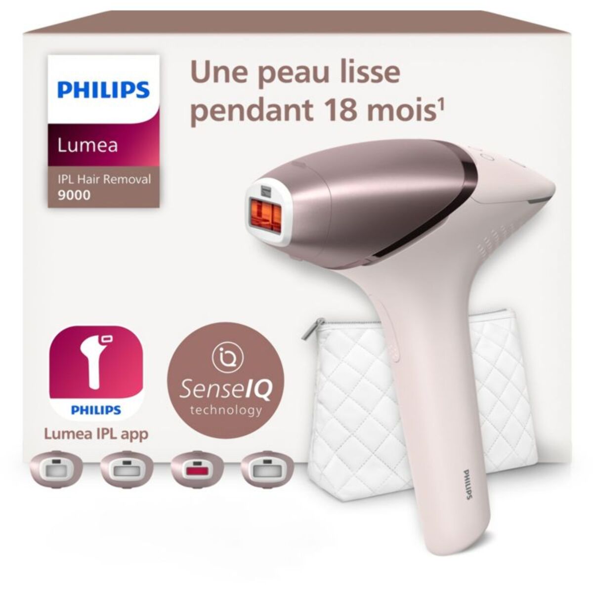 Epilateur lumière pulsée PHILIPS Lumea Series 9000 BRI958/00