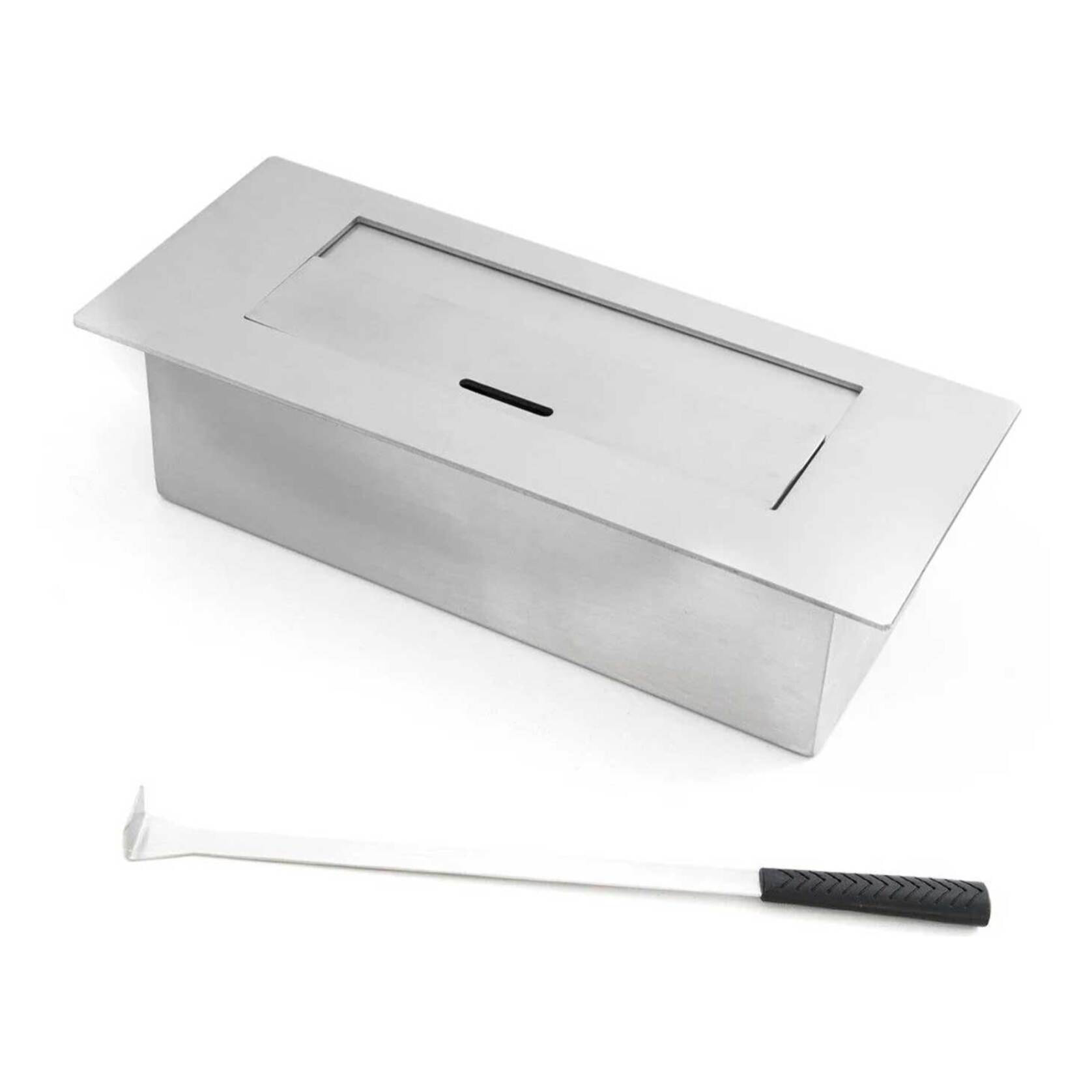 Vienna - Camino a bioetanolo da parete 65x23xH75 cm, colore nero