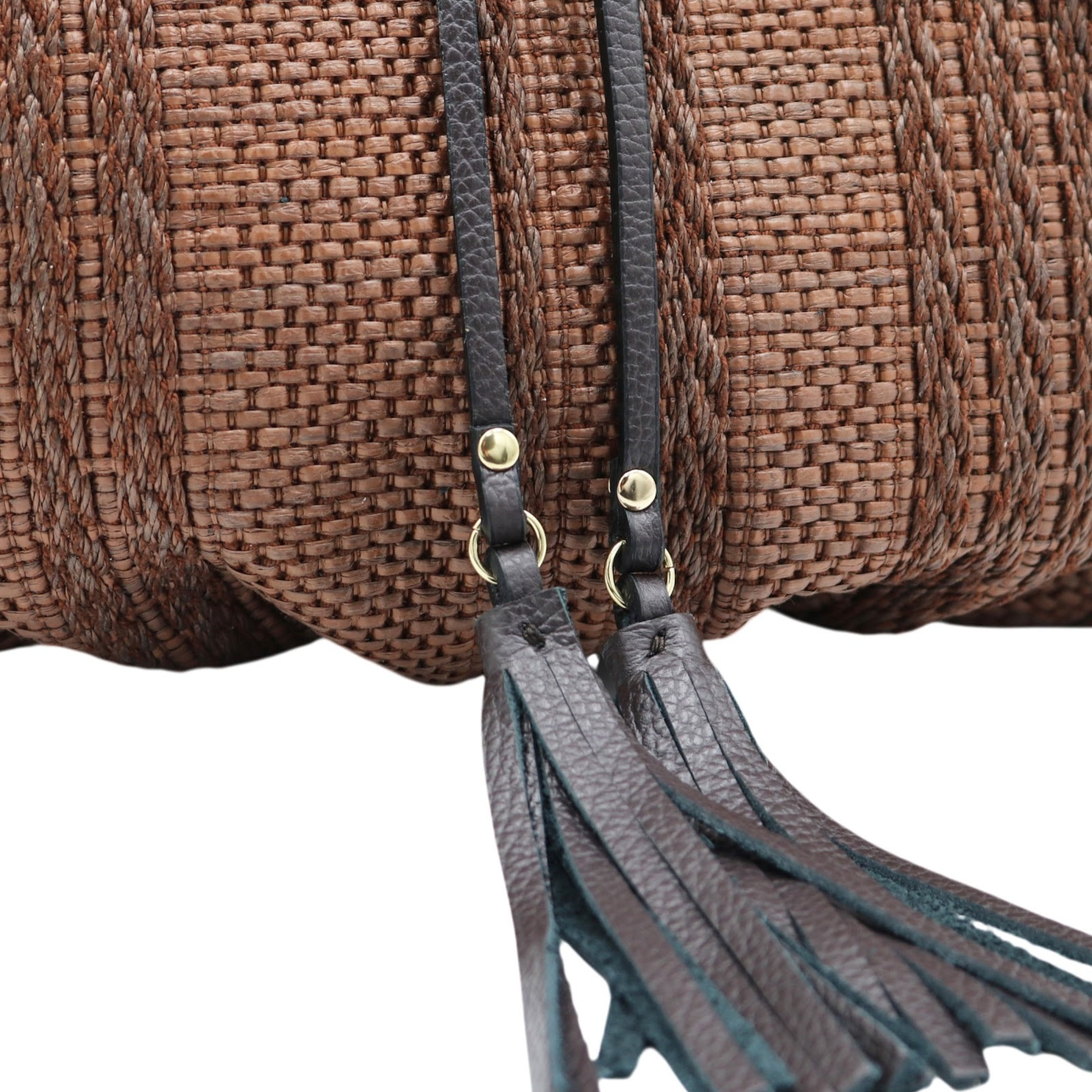 Borsa a spalla Cheval Firenze Zara S/S Testa di Moro (Rafia Scura)