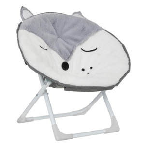 Fauteuil pliant renard 40x23cm blanc