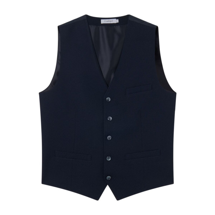 GIACCA GILET BLU SCURO CONBIPEL