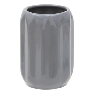 Porte-brosse à dents Colorama en céramique D.8xH.12cm gris
