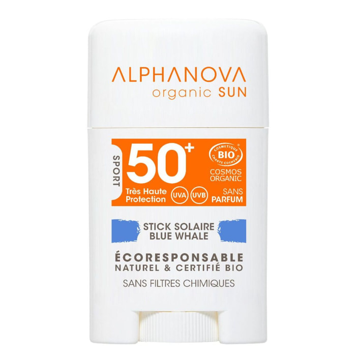 Sun SPF50+  - Stick Solaire Visage - Bleu 12 g