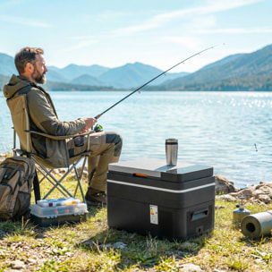 Glacière-congélateur portable à compression -20°C - 20°C 30 L prise alume-cigare + adaptateur inclus