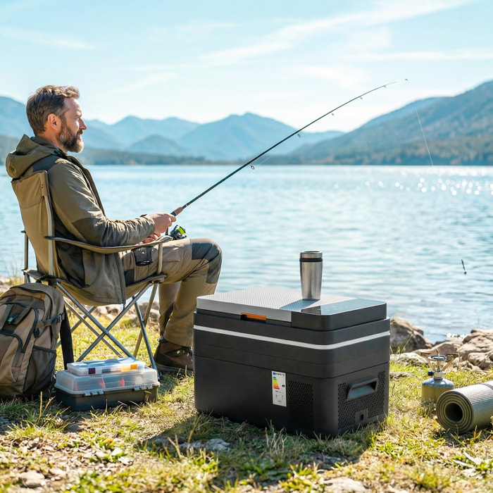 Glacière-congélateur portable à compression -20°C - 20°C 30 L prise alume-cigare + adaptateur inclus