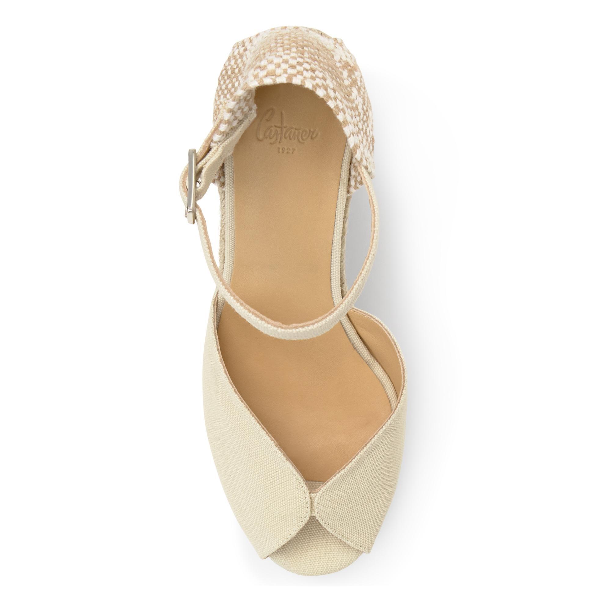 Alpargata Bianca cuña de yute 11cm doble plataforma