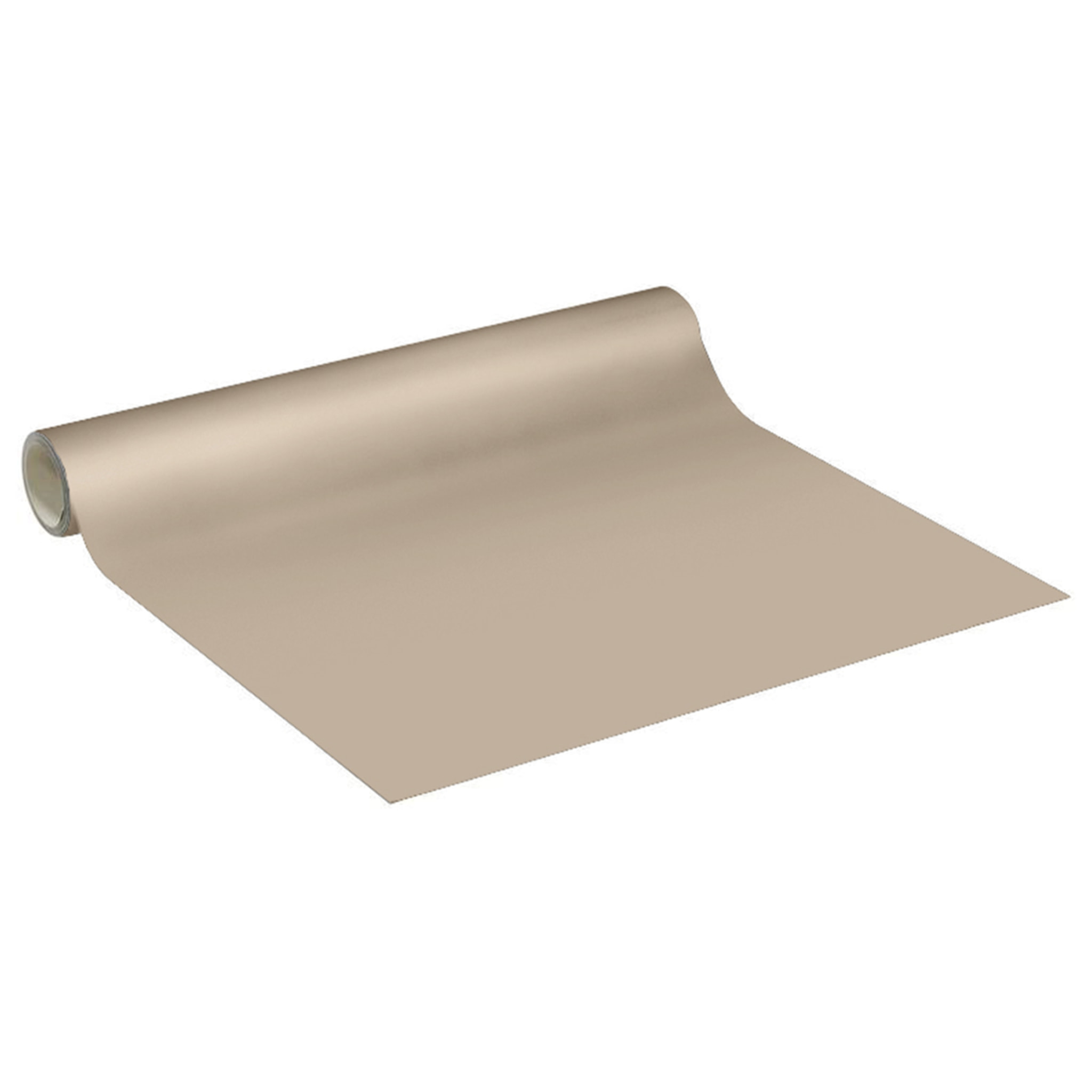 Rouleau adhésif décoratif Vinyle au Mètre - Taupe - Sticker Lavable Imperméable Mur Cuisine Meubles
