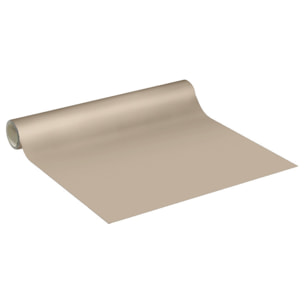 Rouleau adhésif décoratif Vinyle au Mètre - Taupe - Sticker Lavable Imperméable Mur Cuisine Meubles