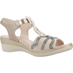 Sandalias Mujer de la marca STONEFLY  modelo VANITY III 32 LAMINATED LTH Bronze