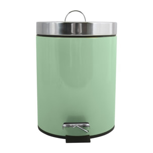 Poubelle à pédale Inox 3L Vert Basil MSV