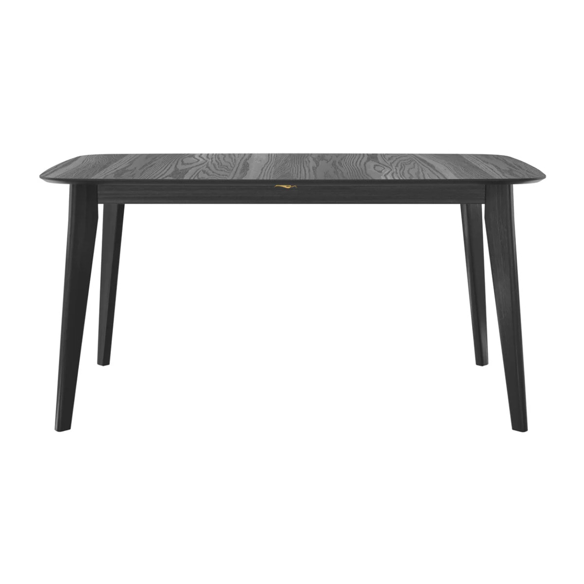 Table rectangulaire 4/6 personnes extensible en bois noir 150/180 cm - Oman