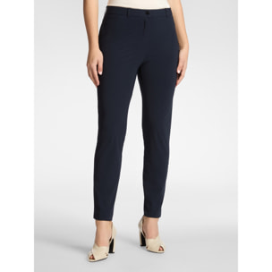Elena Mirò - Pantaloni chinos in jersey - Blu