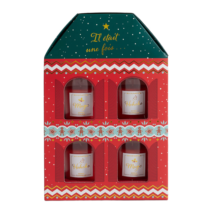 Bougie Parfumee X4 Maison Noel Tradi