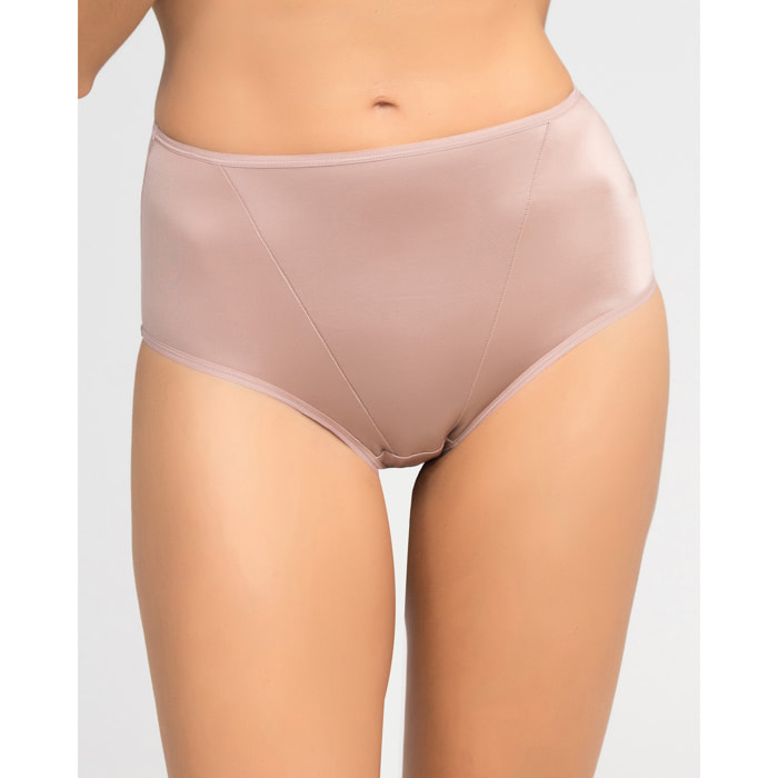 Braga reductora shapewear de control ligero con microfibra satinada
