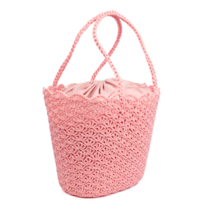 Basentello Bolso de hombro Mujer. Fabricaco en algodón tejido artesanal a mano.