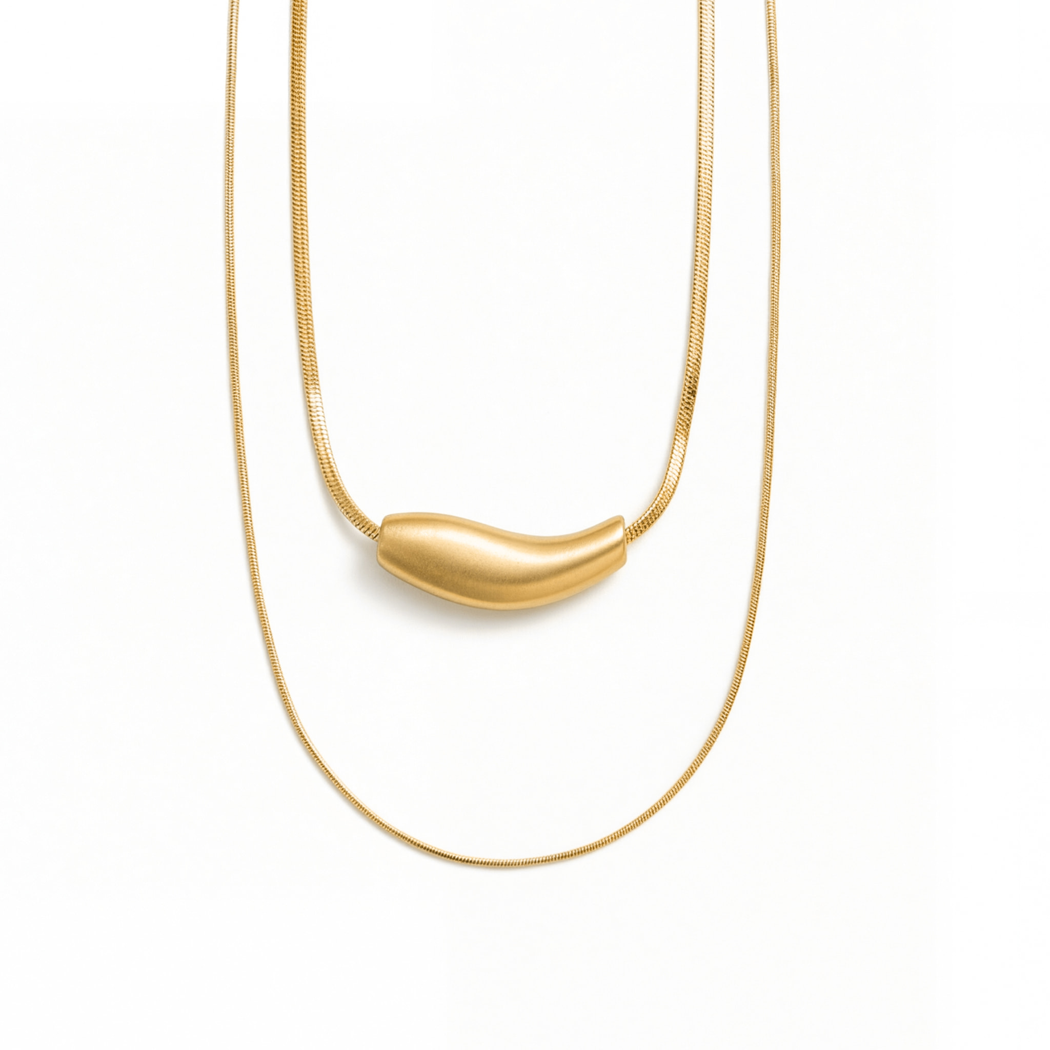 Collar Syten acabado oro amarillo 18k