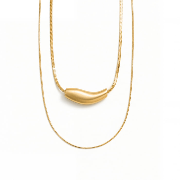 Collar Syten acabado oro amarillo 18k