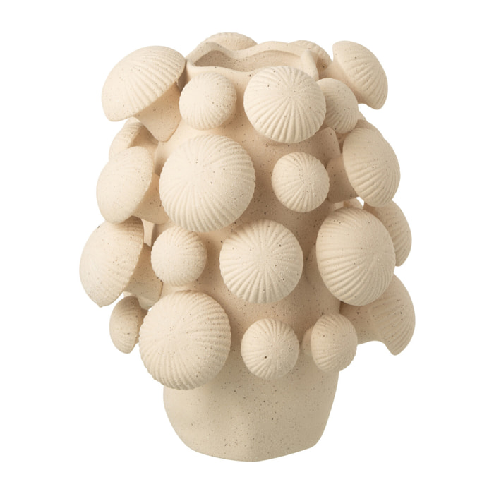 J-Line vase Fungi - céramique - beige - small