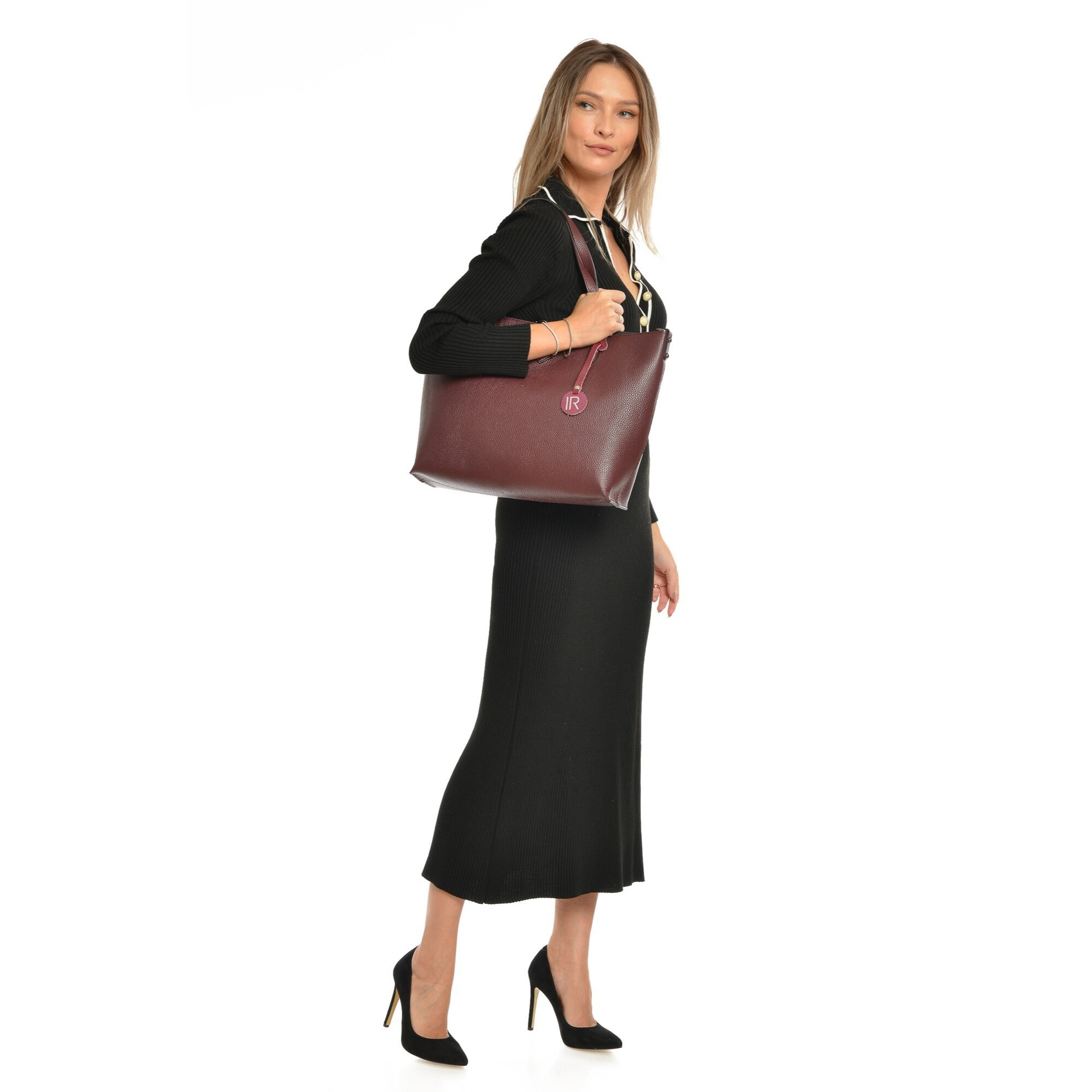 Borsa a mano Isabella Rhea Bordeaux