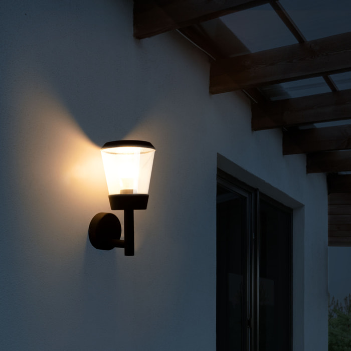 Forlight Elaine - Aplique de Pared Exterior E27 con IP54 para Jardín y Terraza de Color Gris Urbano