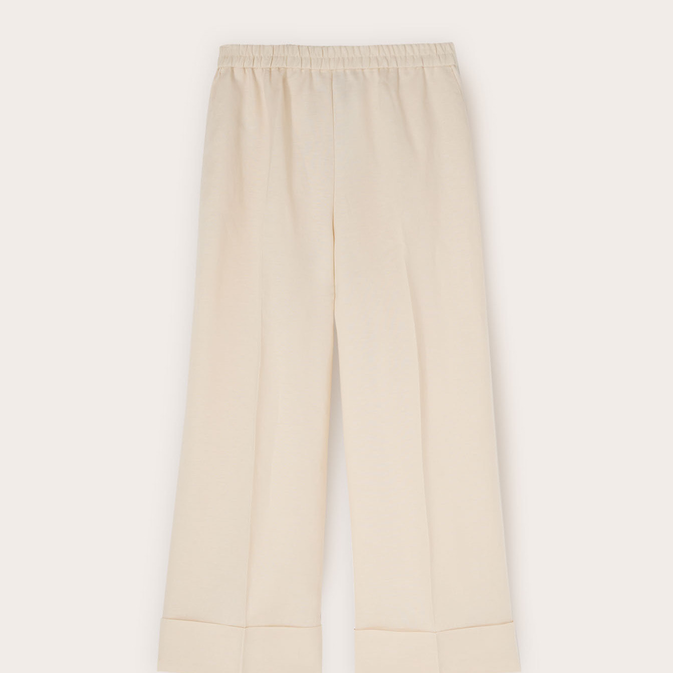 Motivi - Pantaloni cropped in misto lino - Beige