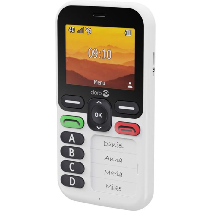 Téléphone portable DORO Leva X10 Blanc/Noir