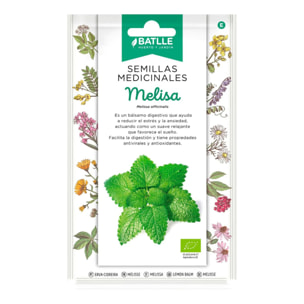 Semillas de Melisa ecológicas Batlle