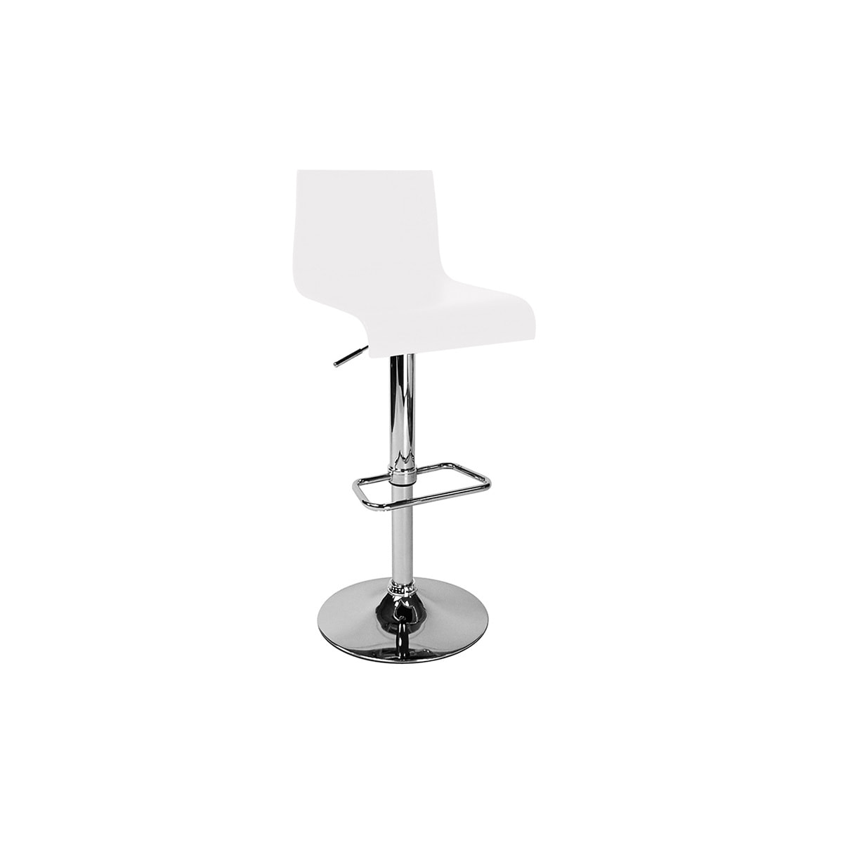 Tabourets de bar design blancs (lot de 2) NEWSURF