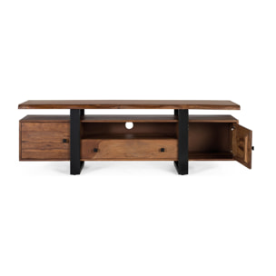 Mueble TV de Madera de Palisandro 170 Cm Estilo Industrial