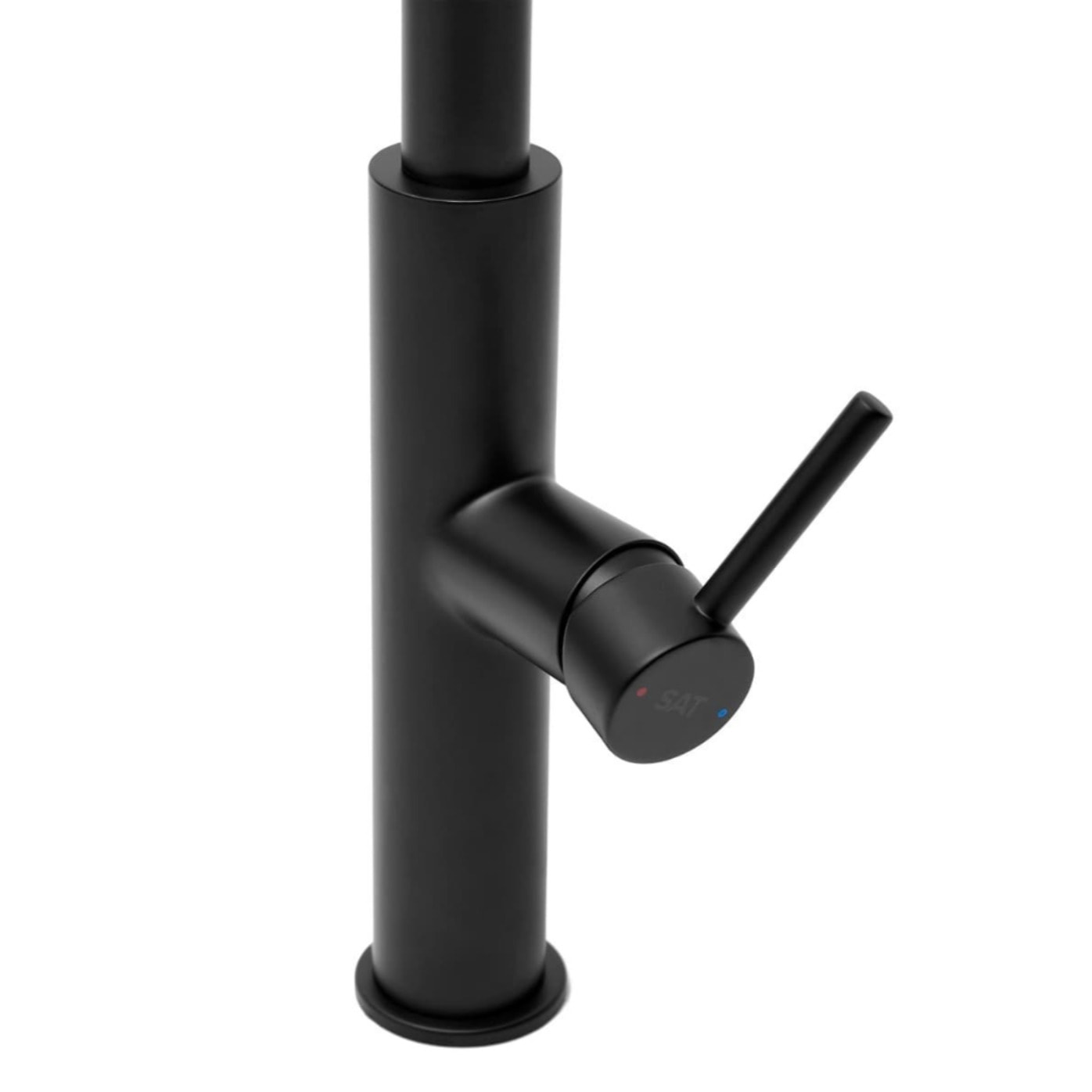 Mitigeur cuisine avec douchette extractible 2 jets, noir mat (SATBSD286C)