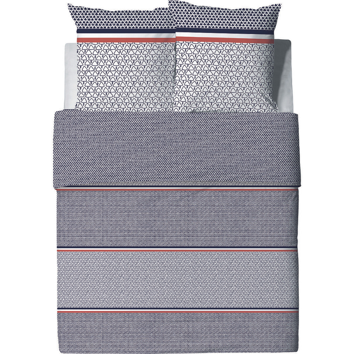 Parure Housse De Couette 3pcs 100% Coton 57fils Tilak