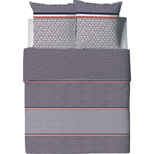 Parure Housse De Couette 3pcs 100% Coton 57fils Tilak