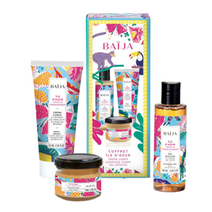 Île d'Azur - Coffret soin du corps à l'extrait de vanille et à l'huile de baobab