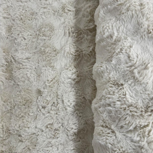 Tapis shaggy, faux uni sobre, poil long shaggy moelleux