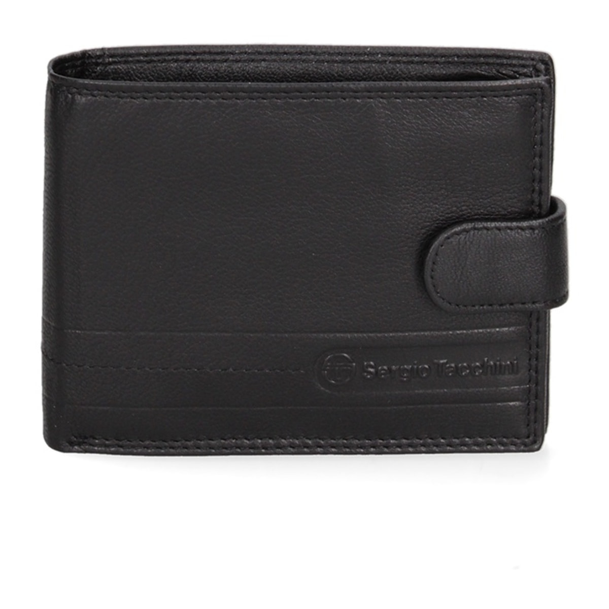 Portafoglio uomo in vera pelle - Modello False - Sfoderato - 12.0 x 9.5 x 2.0 cm