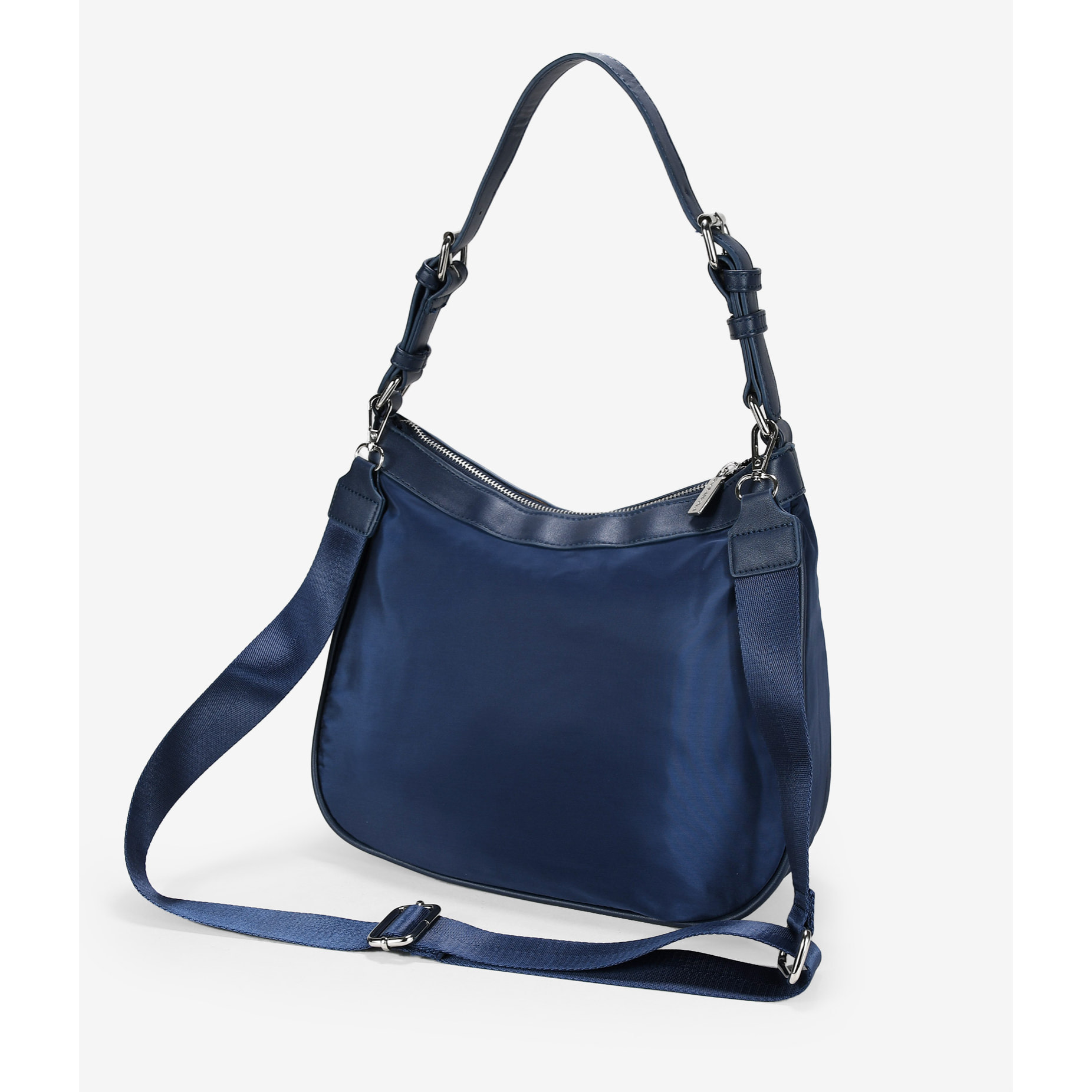 Bolso de hombro azul con bolsillo