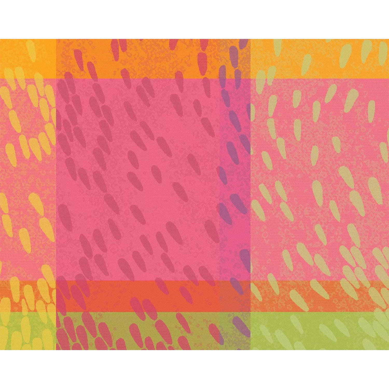 Set pur coton enduit motif jacquard Mille sources berlingot