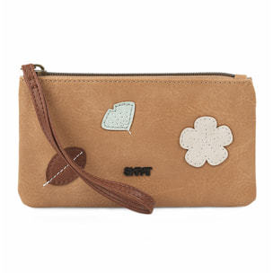 Cartera De Mano Skpat Leaves Beige