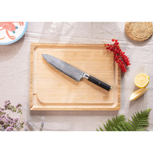 Couteau de Chef Gyuto | Lame 200 mm | Acier Inoxydable Japonais San-Mai