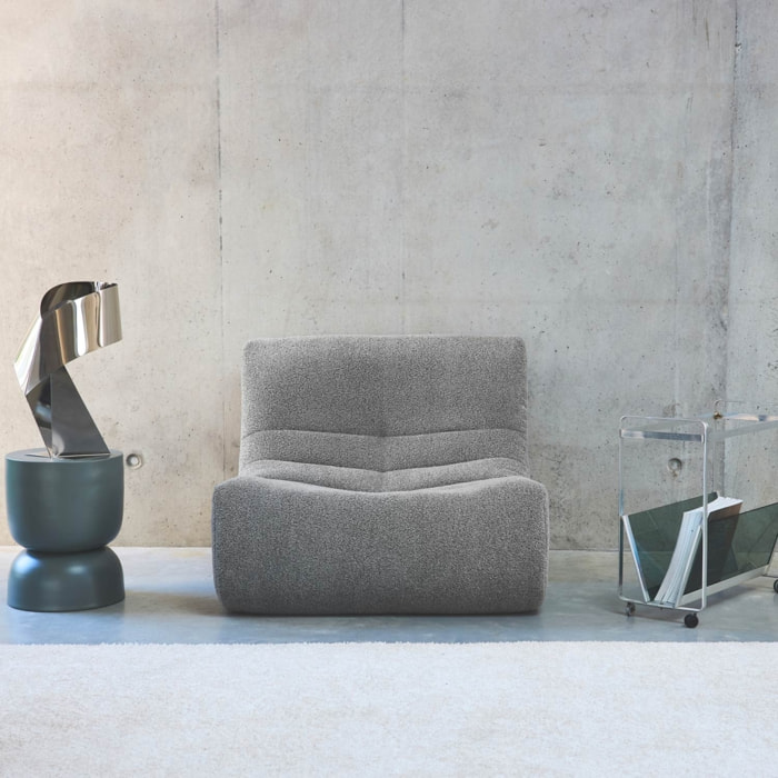 Chauffeuse bouclette texturée 1 place SOKOL