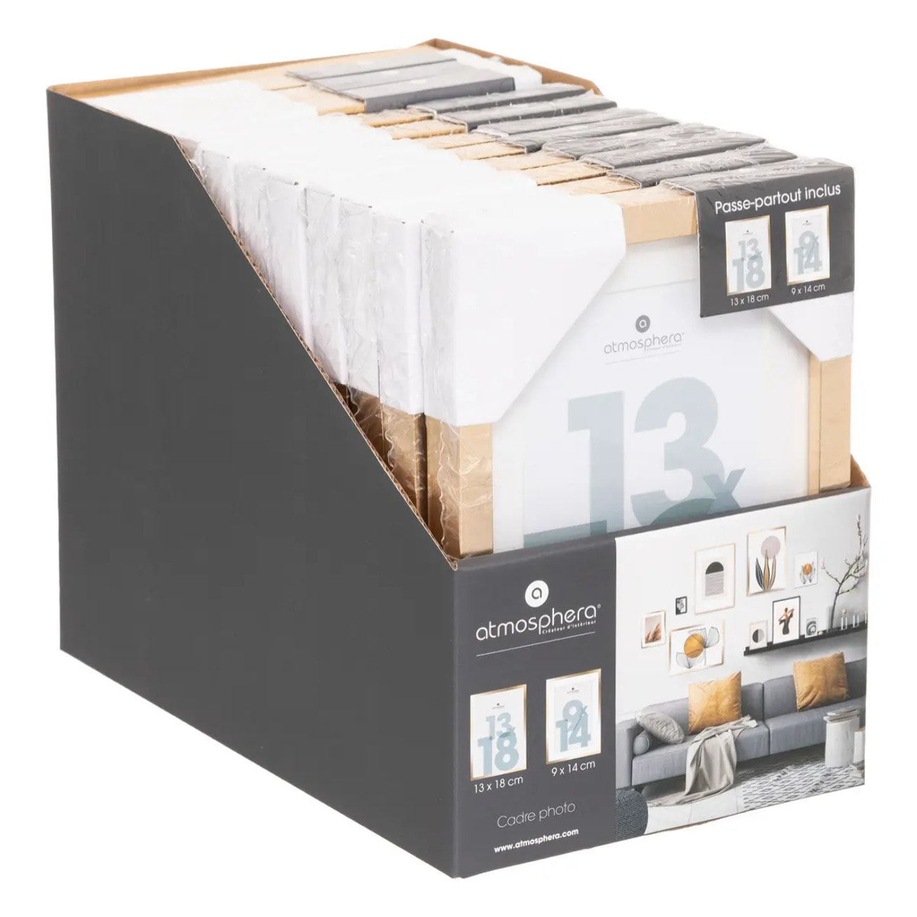 Cadre photo "Manu" doré 13x18cm