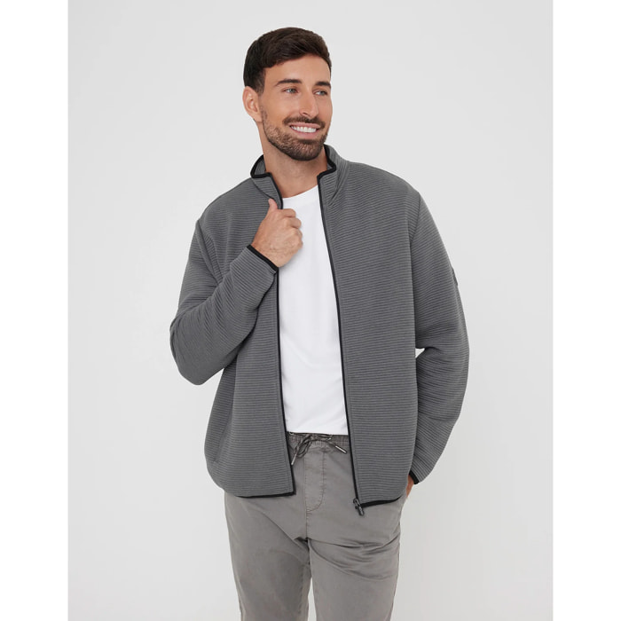 Chaqueta Cremallera Gris - Tigio
