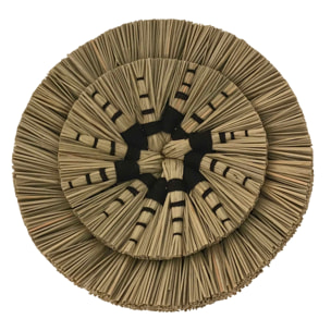 Décoration murale en matière naturelle (lot de 3) - Shama