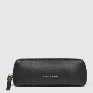 Piquadro Étui porte-stylos en cuir