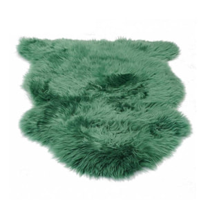 Tapis peau de mouton longs poils shaggy en laine