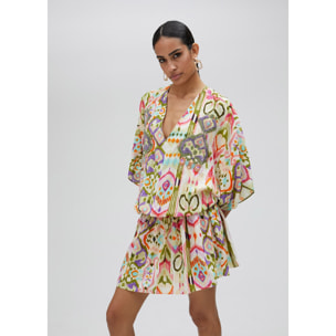 Vestito corto con stampa
