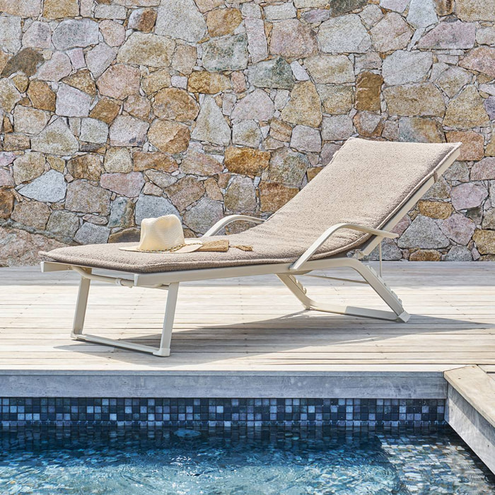Coussin de transat Solfia café
