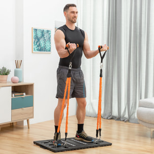 Pack système d'entraînement intégral portable avec guide d'exercices et ceinture sauna InnovaGoods